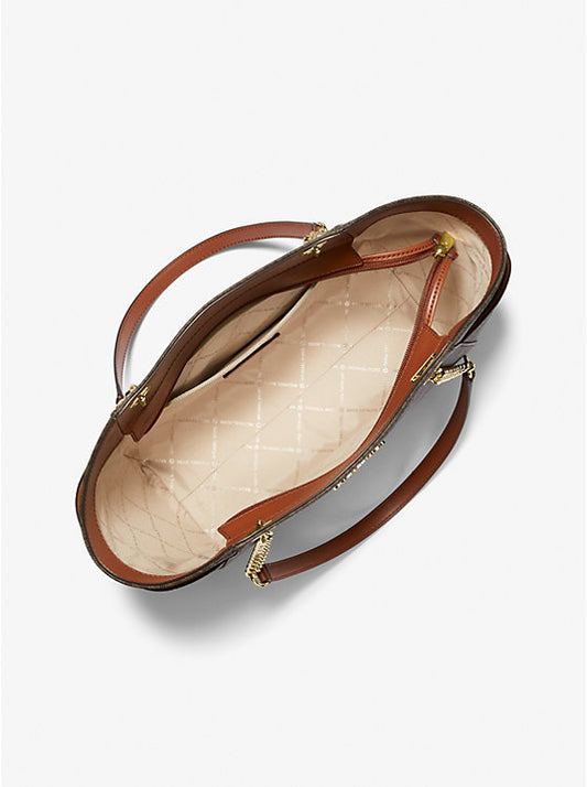 Michael Kors Bolso de hombro grande con el logotipo de la firma Jet Set