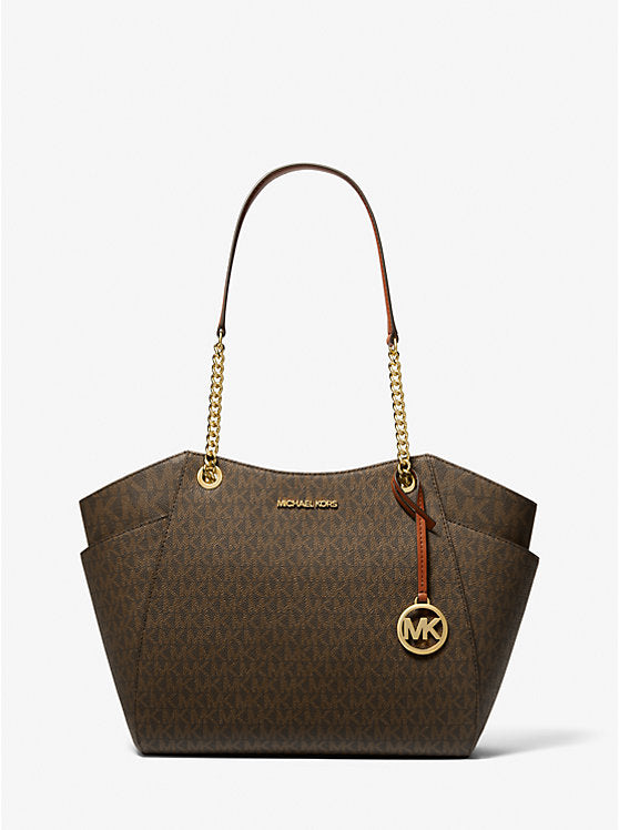 Michael Kors Bolso de hombro grande con el logotipo de la firma Jet Set