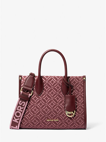 Michael Kors Bolso bandolera Mirella pequeño de jacquard con logotipo metálico