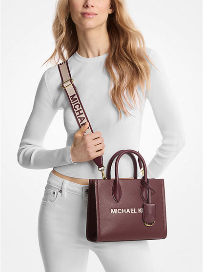 Michael Kors Bolso bandolera pequeño Mirella de piel granulada