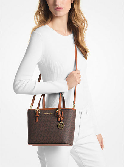 Michael Kors Jet Set Travel Bolso extrapequeño con cremallera superior y logo